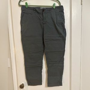 Gray Fat Face cropped chino pants, size 10